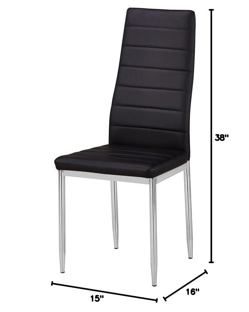 Set of 2 Black Modern Chairs L839