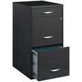 3 Drawer Charcoal Metal Filing Cabinet O93752
