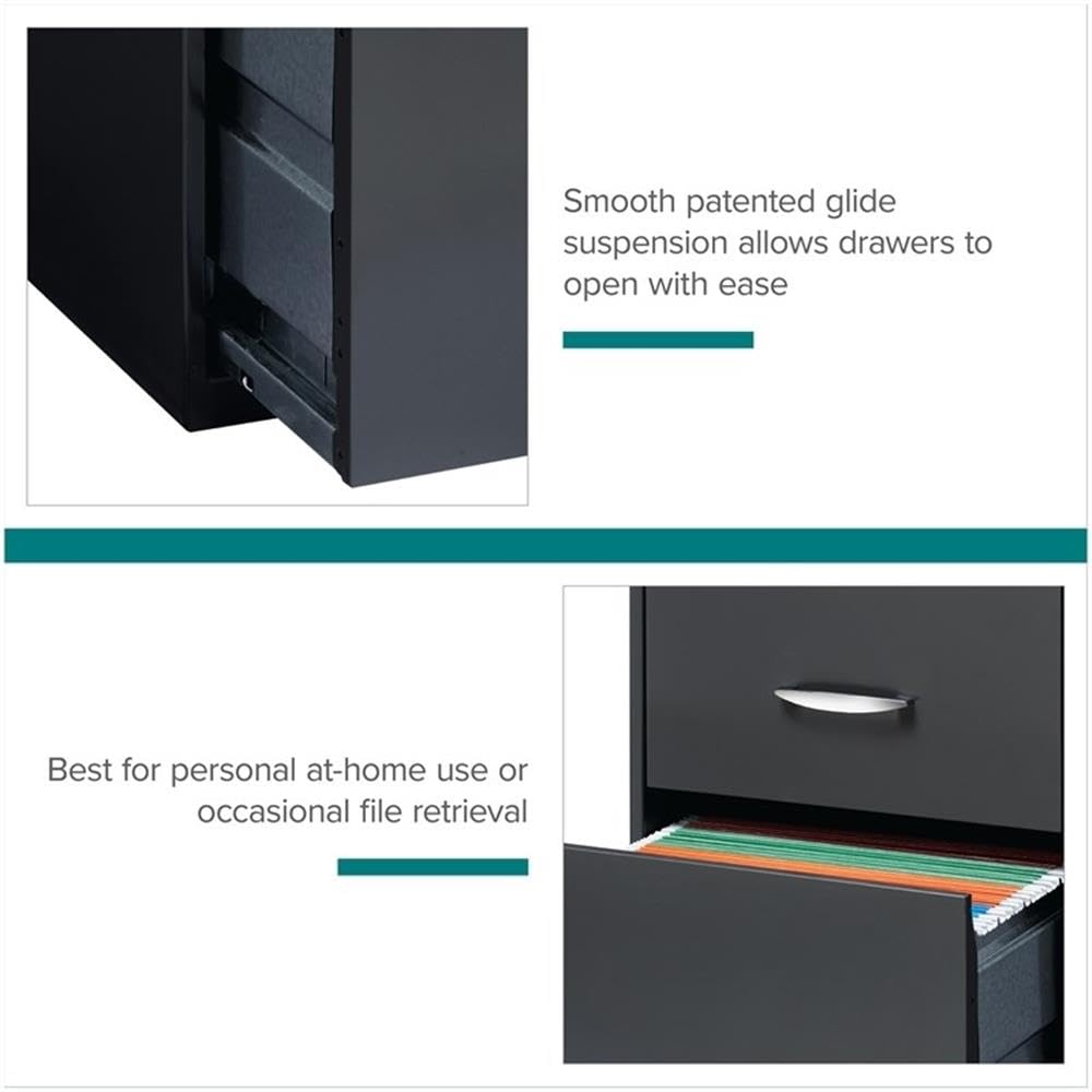 3 Drawer Charcoal Metal Filing Cabinet O93752