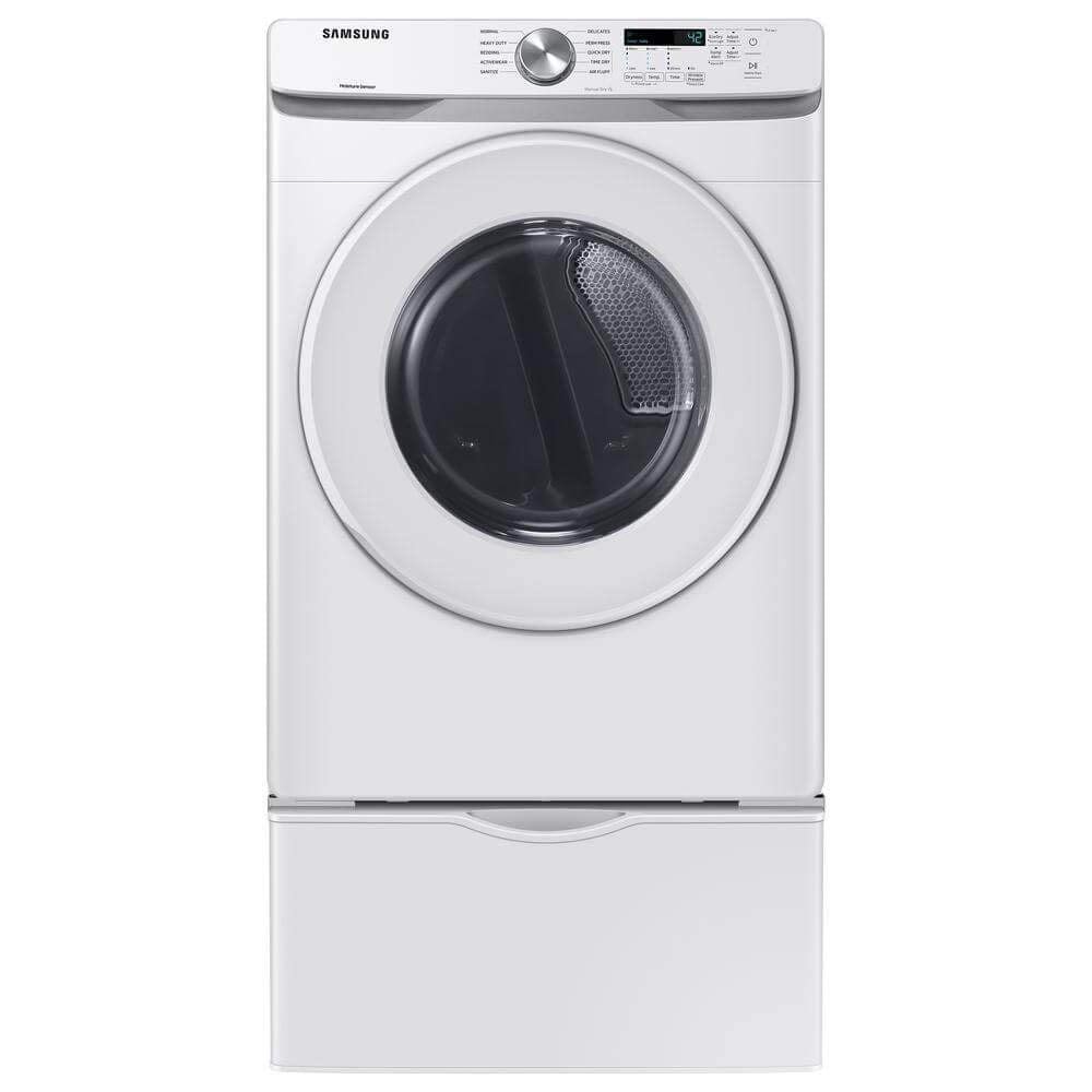 7.5 cu. ft. Front Load Electric Dryer with Sensor Dry, White Q861163