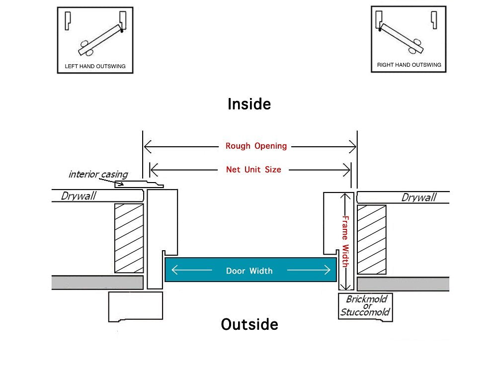 Primed Left Hand Outswing Steel Prehung Front Door 36"x80" H285