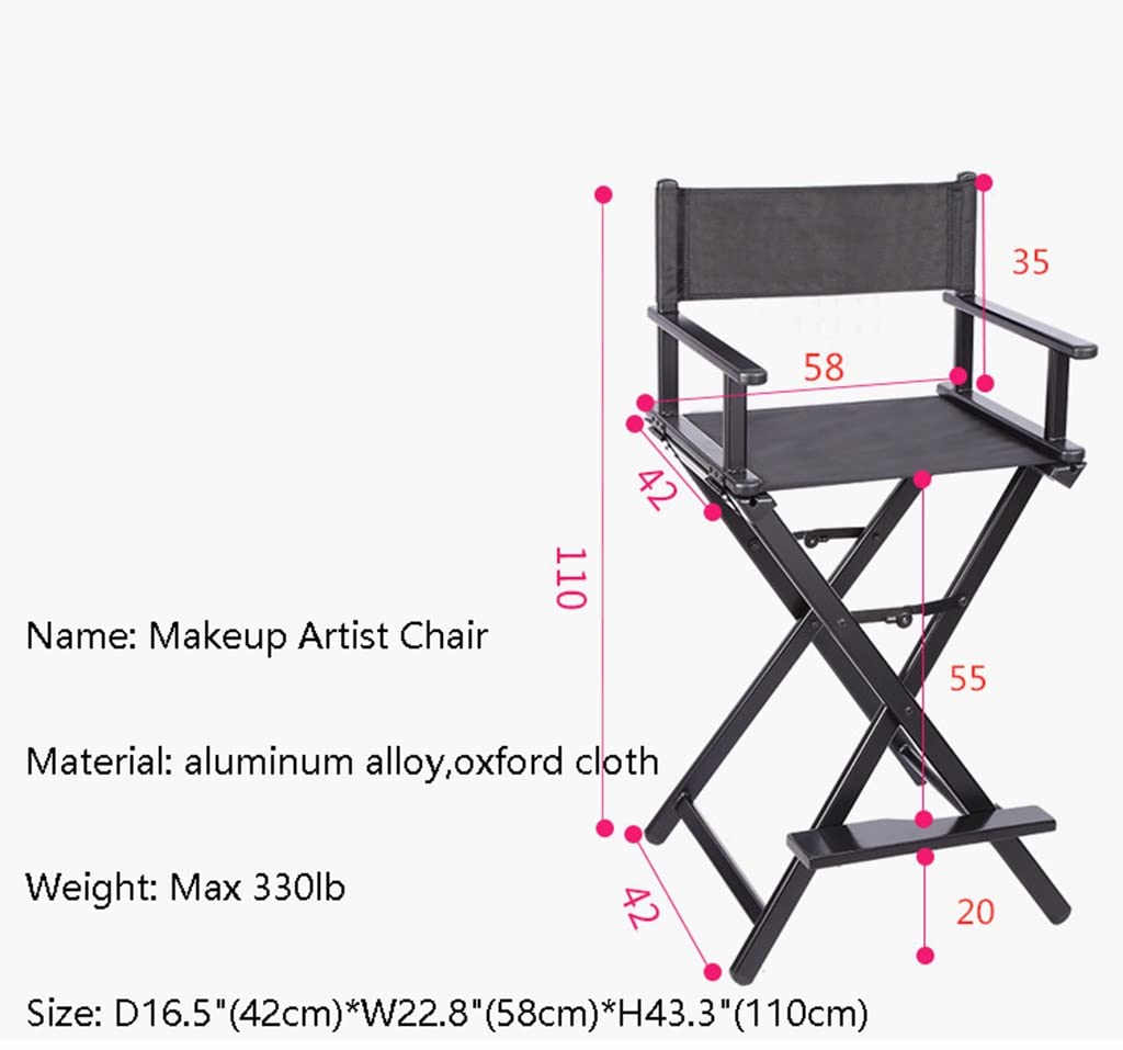 Portable Folding Director's Chair with Arm & Foot Rest Y2599