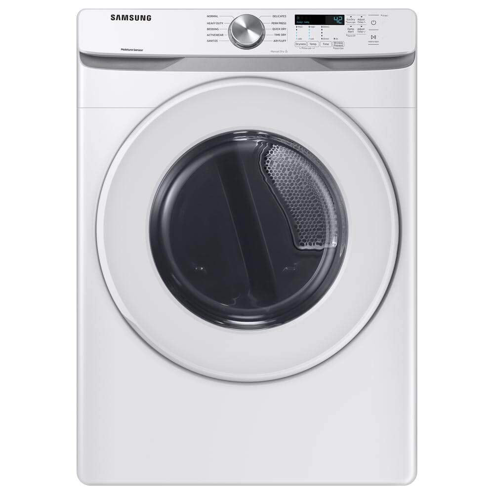7.5 cu. ft. Front Load Electric Dryer with Sensor Dry, White Q861163