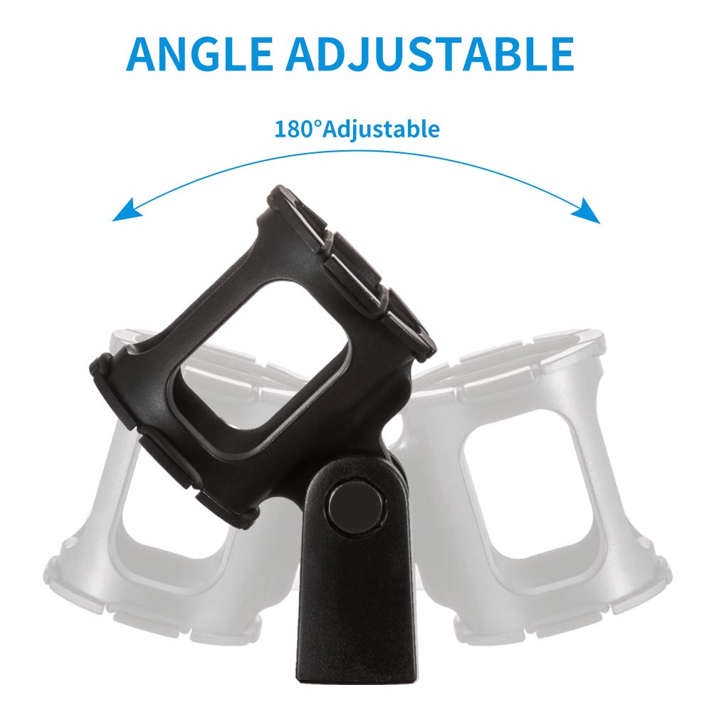 Microphone Shock Mount Holder Clip Anti-Vibration for Condenser Shotgun Mic I378