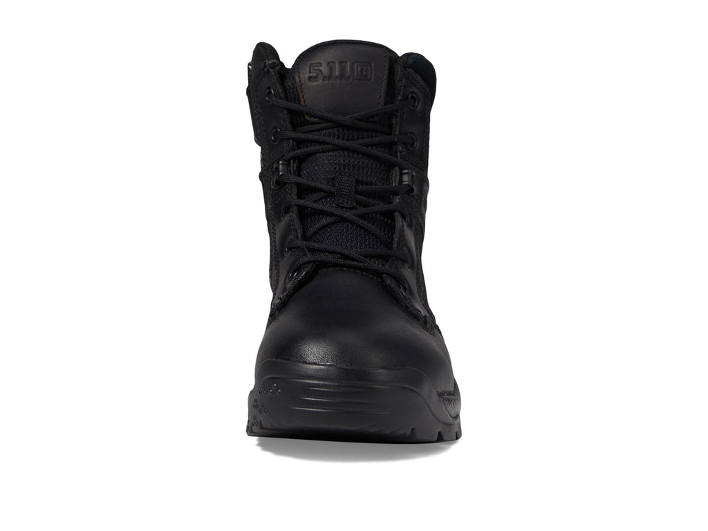 Black 6-Inch Side-Zip Work Boots Y33033