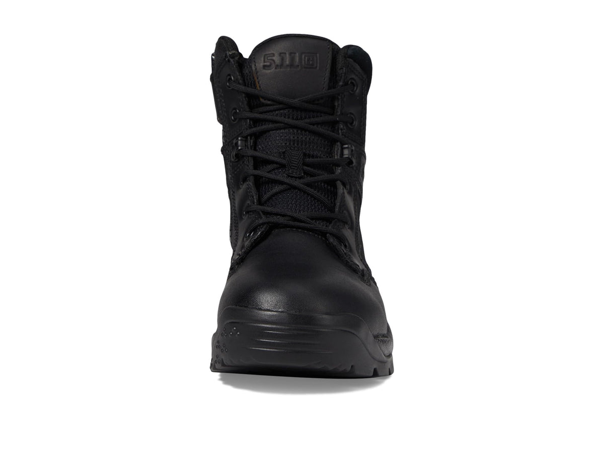 Black 6-Inch Side-Zip Work Boots Y33033