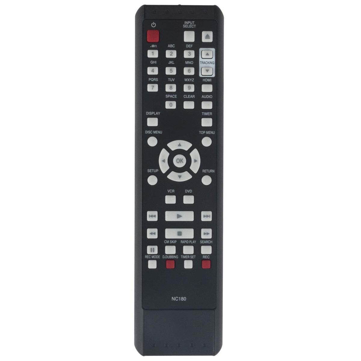 Replace Remote Control for DVD VCR Combo Recorder E30418