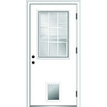 Primed Left Hand Outswing Steel Prehung Front Door 36"x80" H285