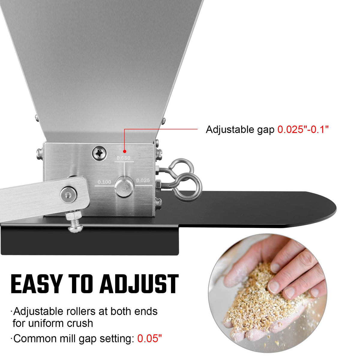 Manual Grain Mill with Stainless Steel Roller G373566