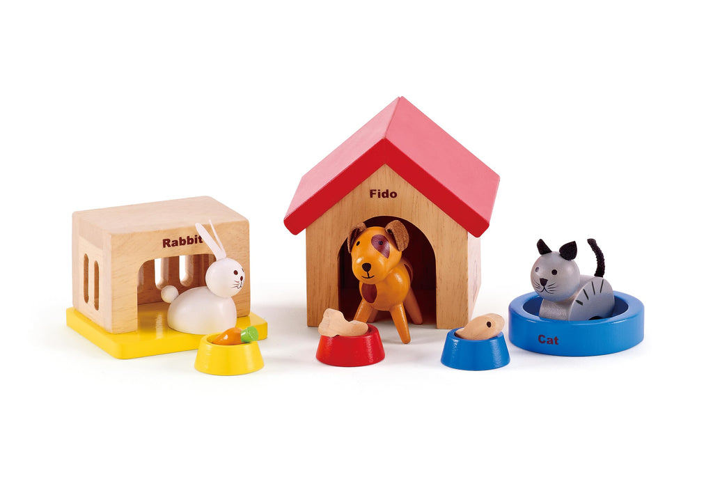 Wooden Dollhouse Animal Set I515341