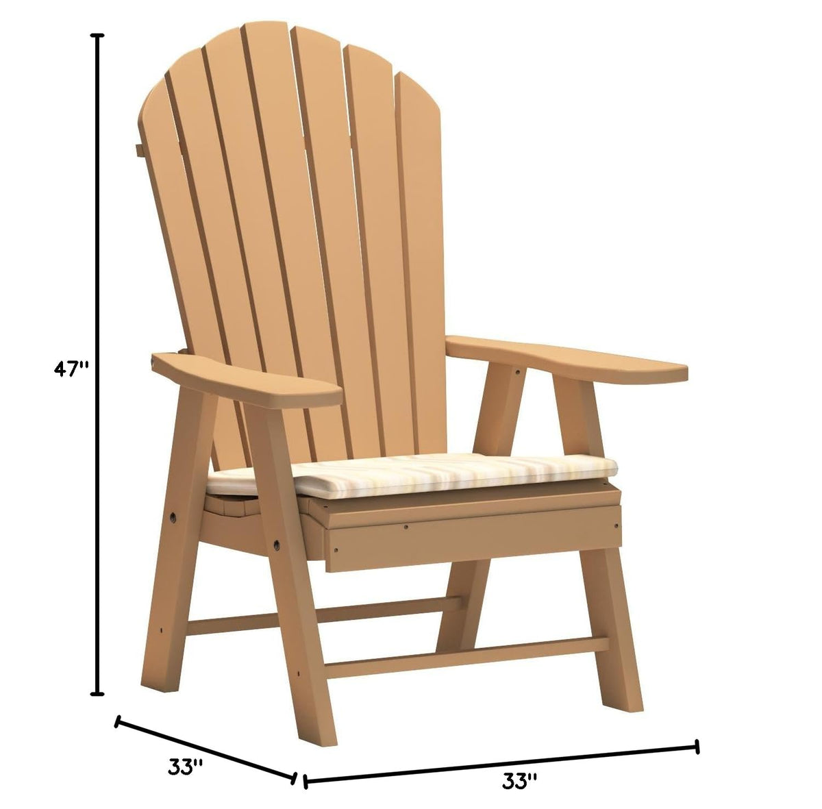 Poly Upright Adirondack Chair Z36222