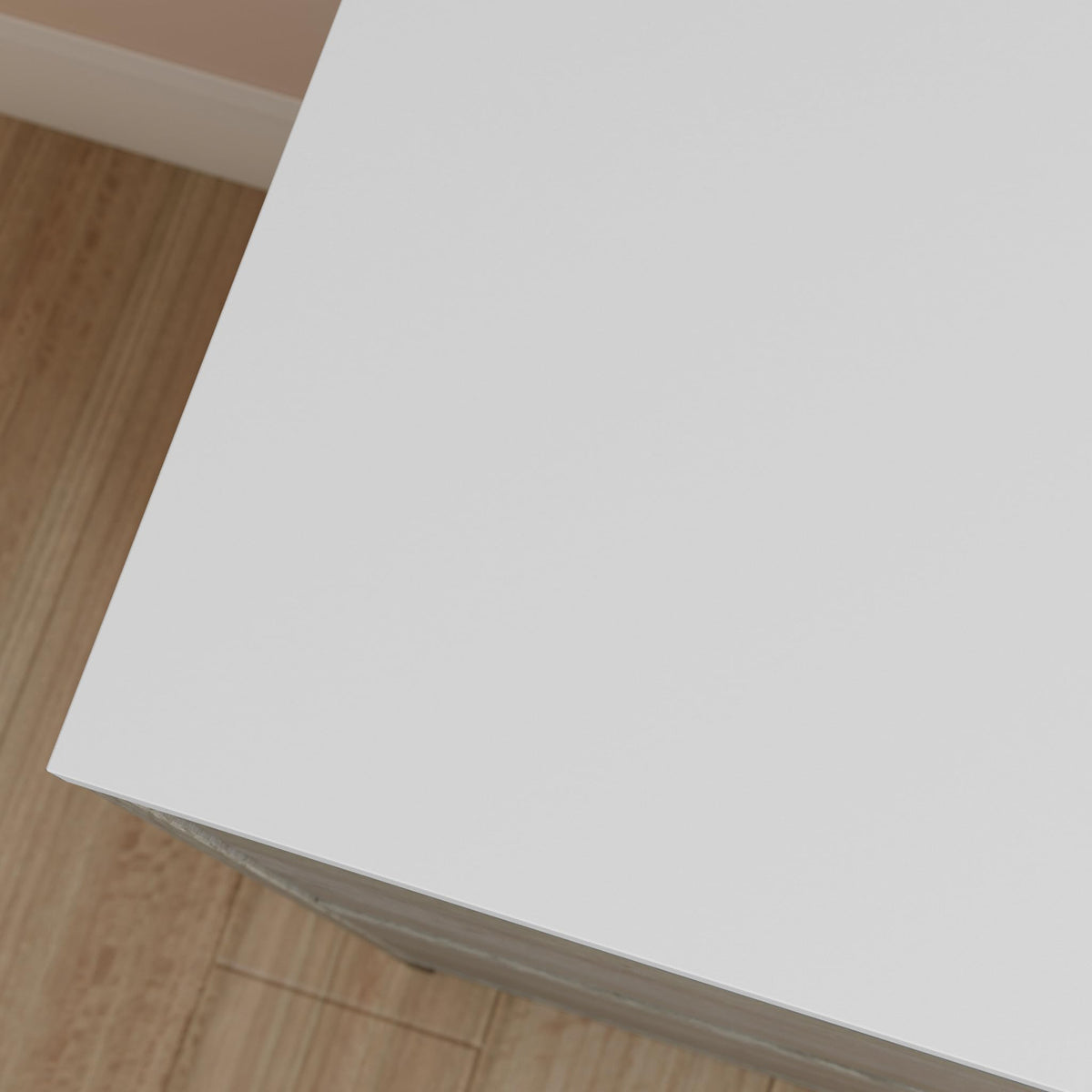 2-Drawer Wood File Cabinet with Metal Frame V934