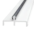 Sliding Door Double Track 60 Inch White Vinyl Patio Door Track K8846