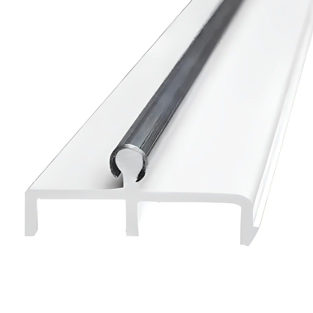 Sliding Door Double Track 60 Inch White Vinyl Patio Door Track K8846