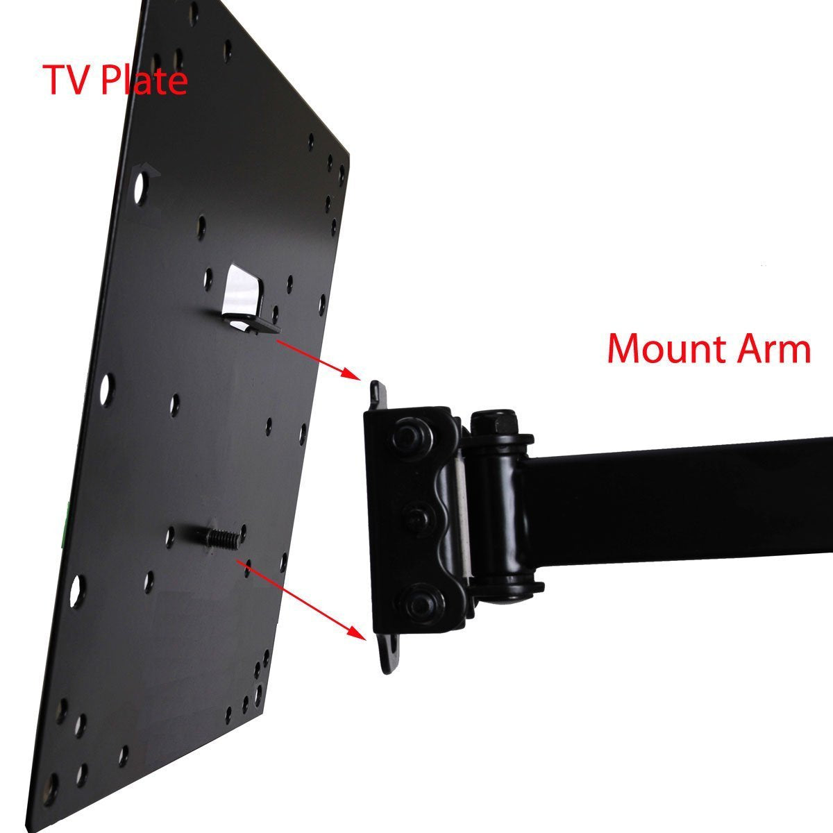 Single Stud Swing Arm TV Wall Mount E341352