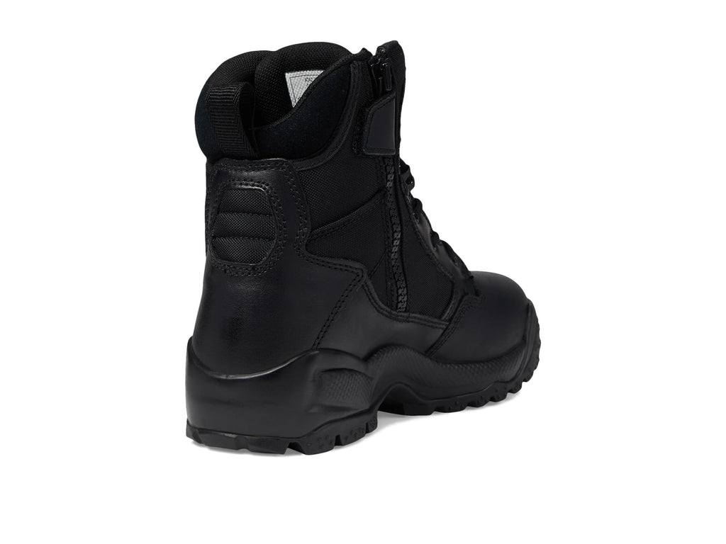 Black 6-Inch Side-Zip Work Boots Y33033