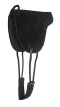 Neoprene Suede Leather Bareback Saddle Pad Black T86777