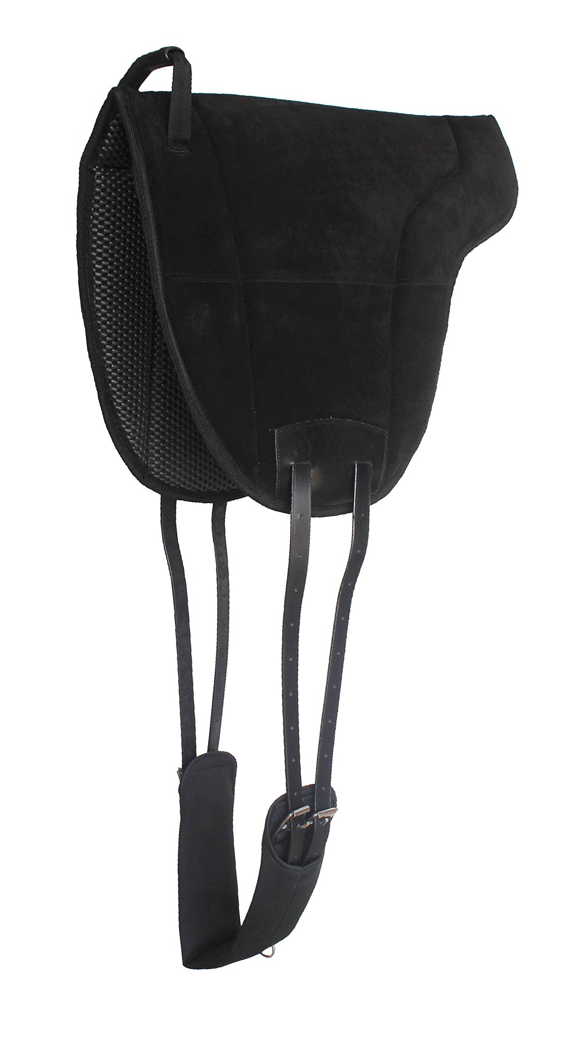 Neoprene Suede Leather Bareback Saddle Pad Black T86777