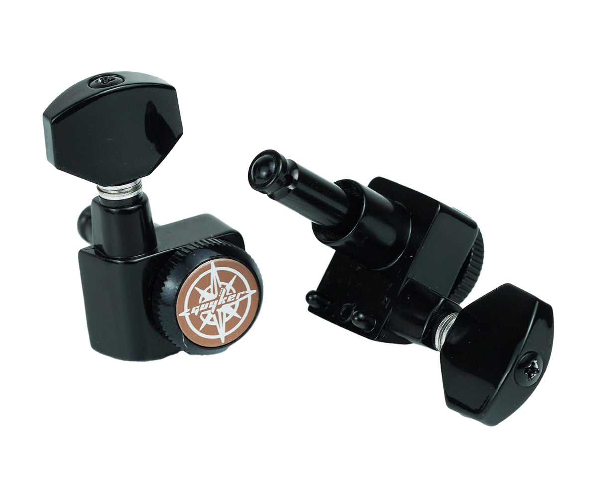 6 In-line Locking Guitar Tuners Black D583890