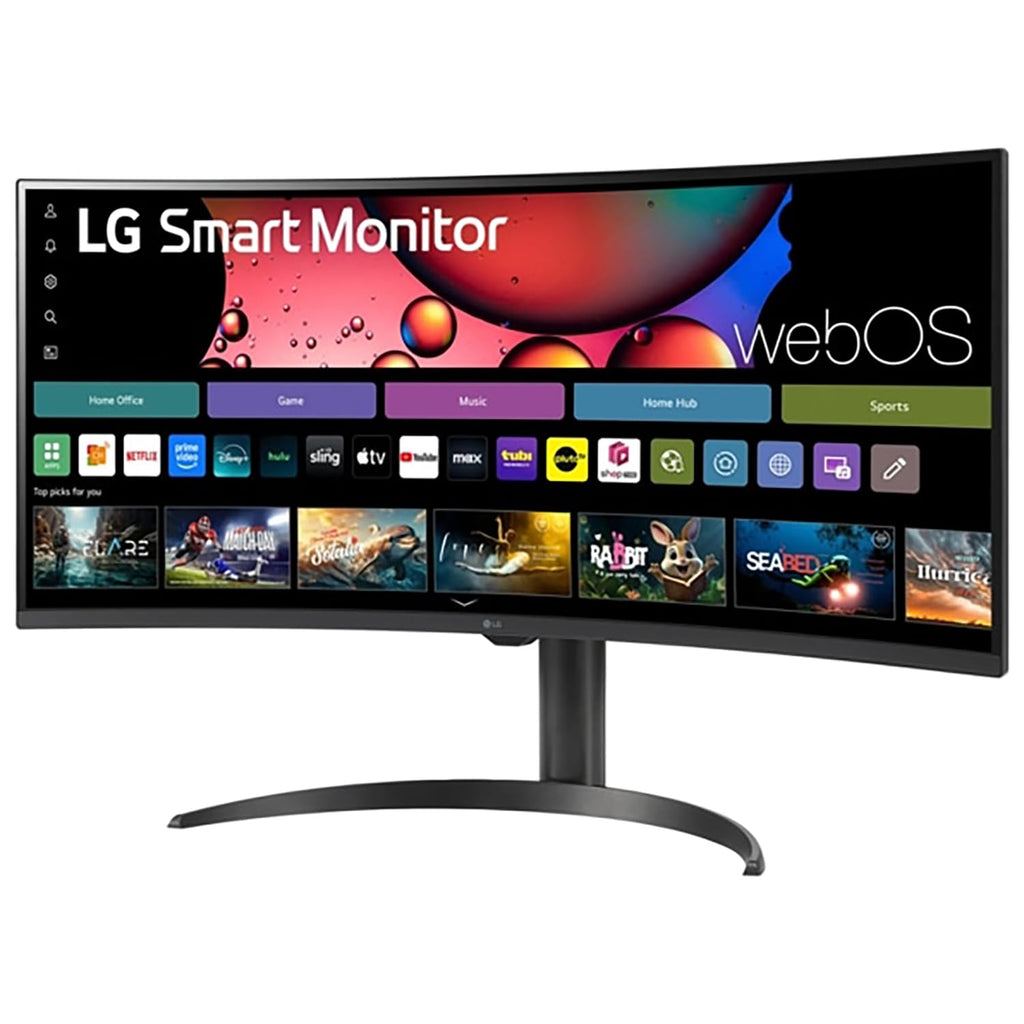 34" Curved UltraWide WQHD Smart Monitor with HDR10 100Hz Adjustable Stand B13786