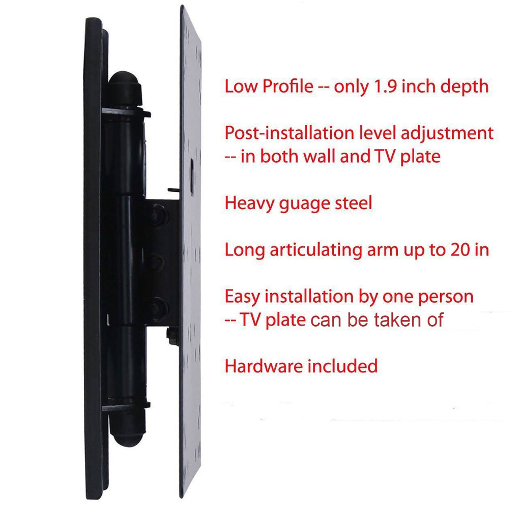 Single Stud Swing Arm TV Wall Mount E341352