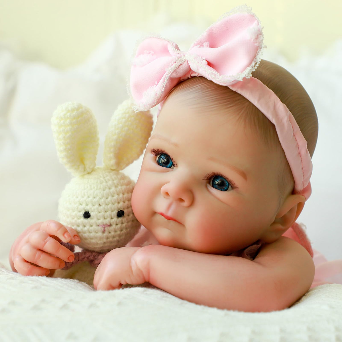 20 Inch Realistic Lifelike Newborn Baby Doll Girl with Vinyl Body C243757