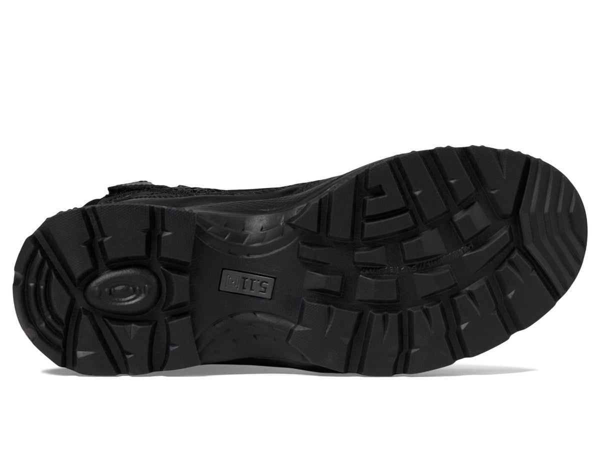 Black 6-Inch Side-Zip Work Boots Y33033