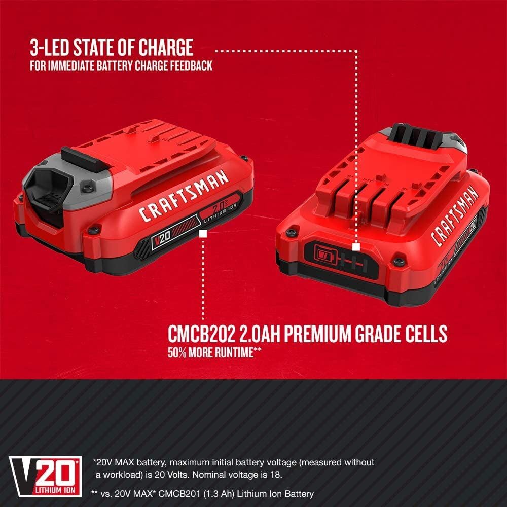 Lithium Ion Battery 2.0-Amp Hour 2 Pack C388