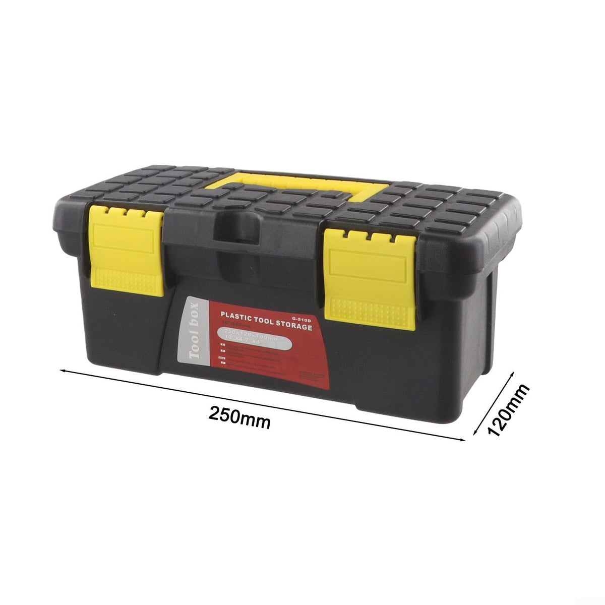 10 Inch Black Plastic Tool Storage Box F297709