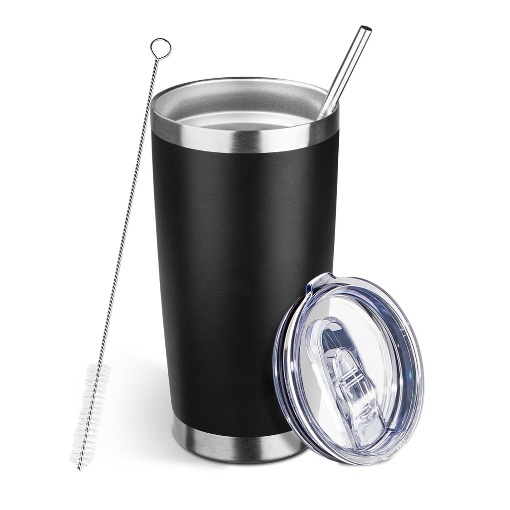 20oz Insulated Tumbler with Lid Straw I86755