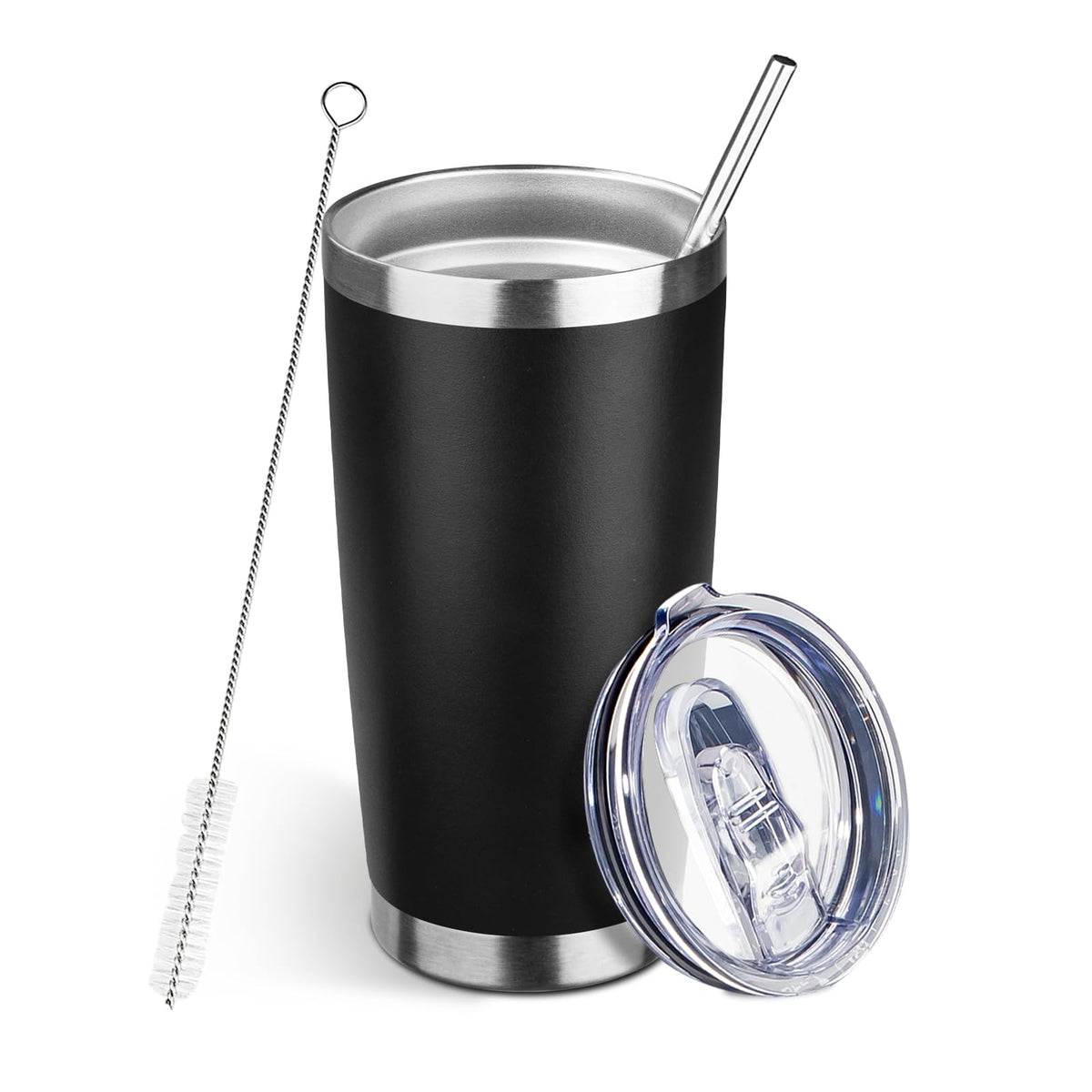 20oz Insulated Tumbler with Lid Straw I86755