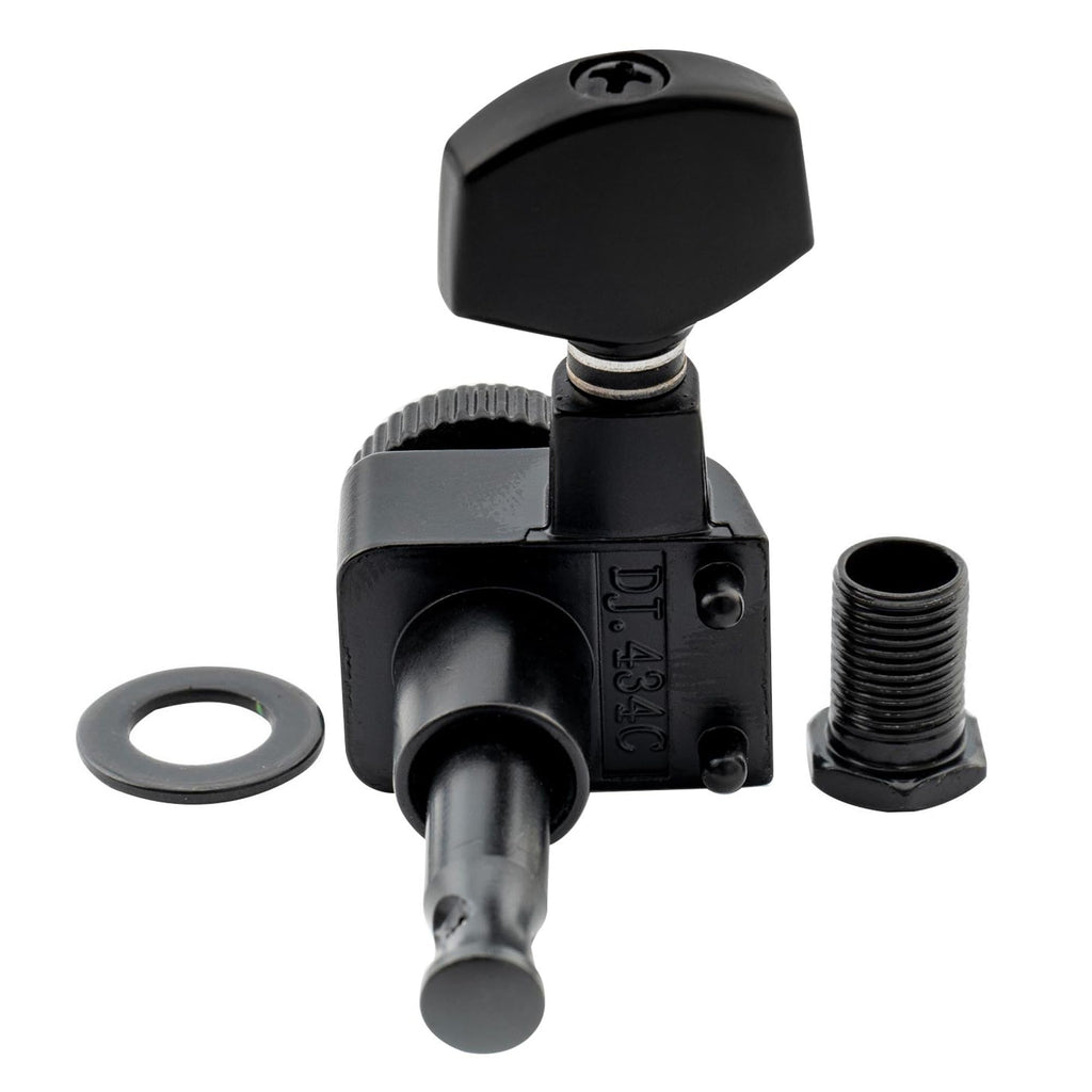 Black 6 Inline Locking Guitar Tuners Set T268