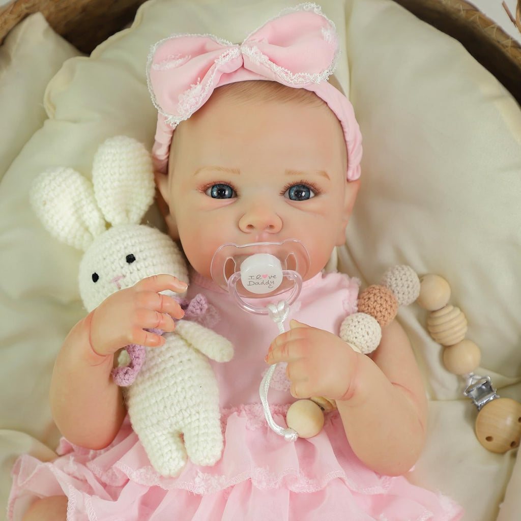 20 Inch Realistic Lifelike Newborn Baby Doll Girl with Vinyl Body C243757