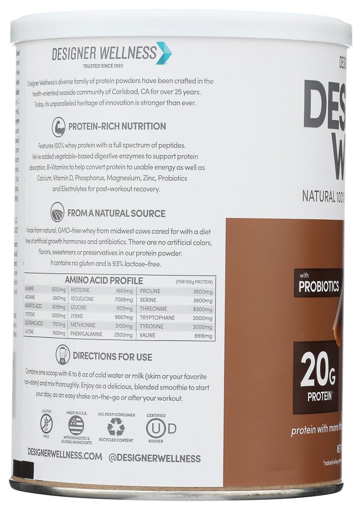 Whey Protein Powder Gourmet Chocolate 12-Ounce Pack of 2 M723