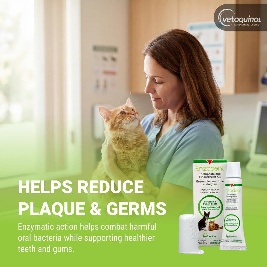 Enzymatic Toothpaste Kit + Fingerbrush, Poultry Flavor E13826