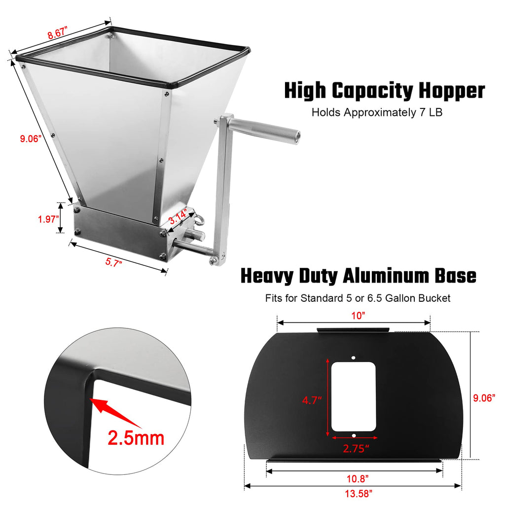 Manual Grain Mill with Stainless Steel Roller G373566