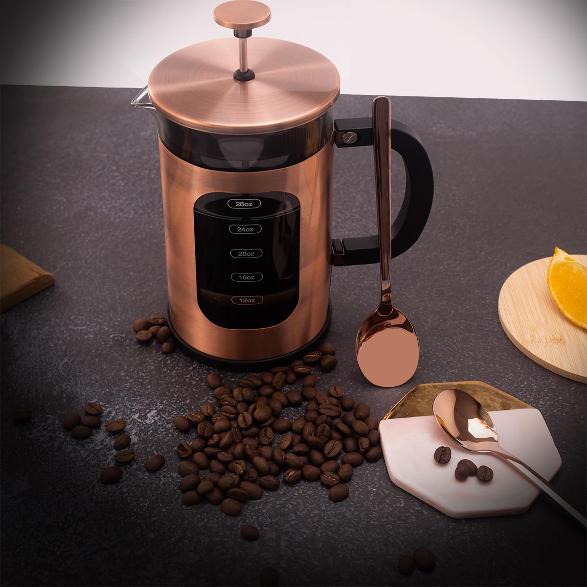 8 Cups 34 oz Stainless Steel French Press Coffee Maker L707