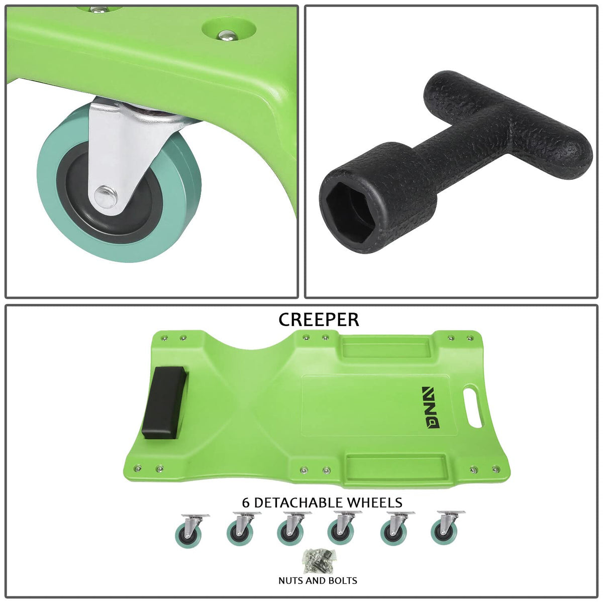 40 Inch Rolling Garage Creeper with Padded Headrest Z724