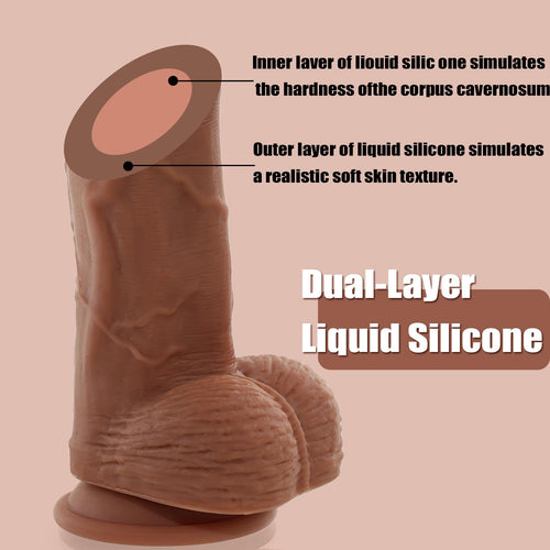 12 inch Dual Silicone Curved Dildo with Suction Cup L81956