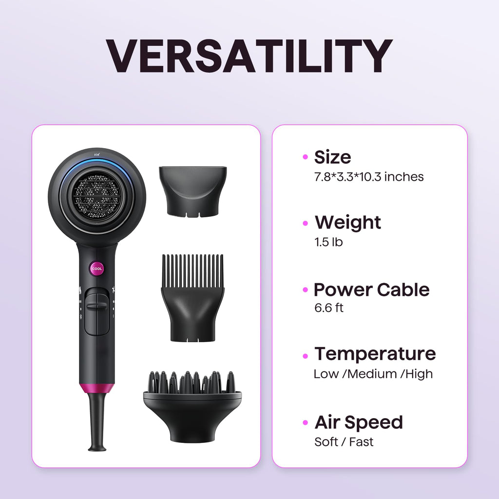 Ionic Hair Dryer with Diffuser G101131