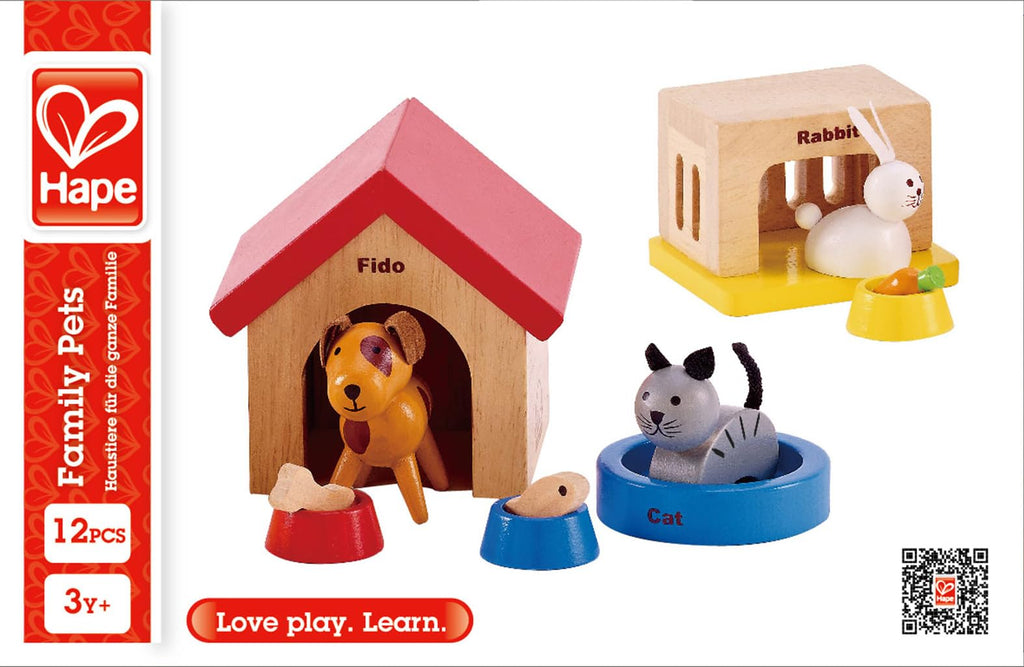 Wooden Dollhouse Animal Set I515341
