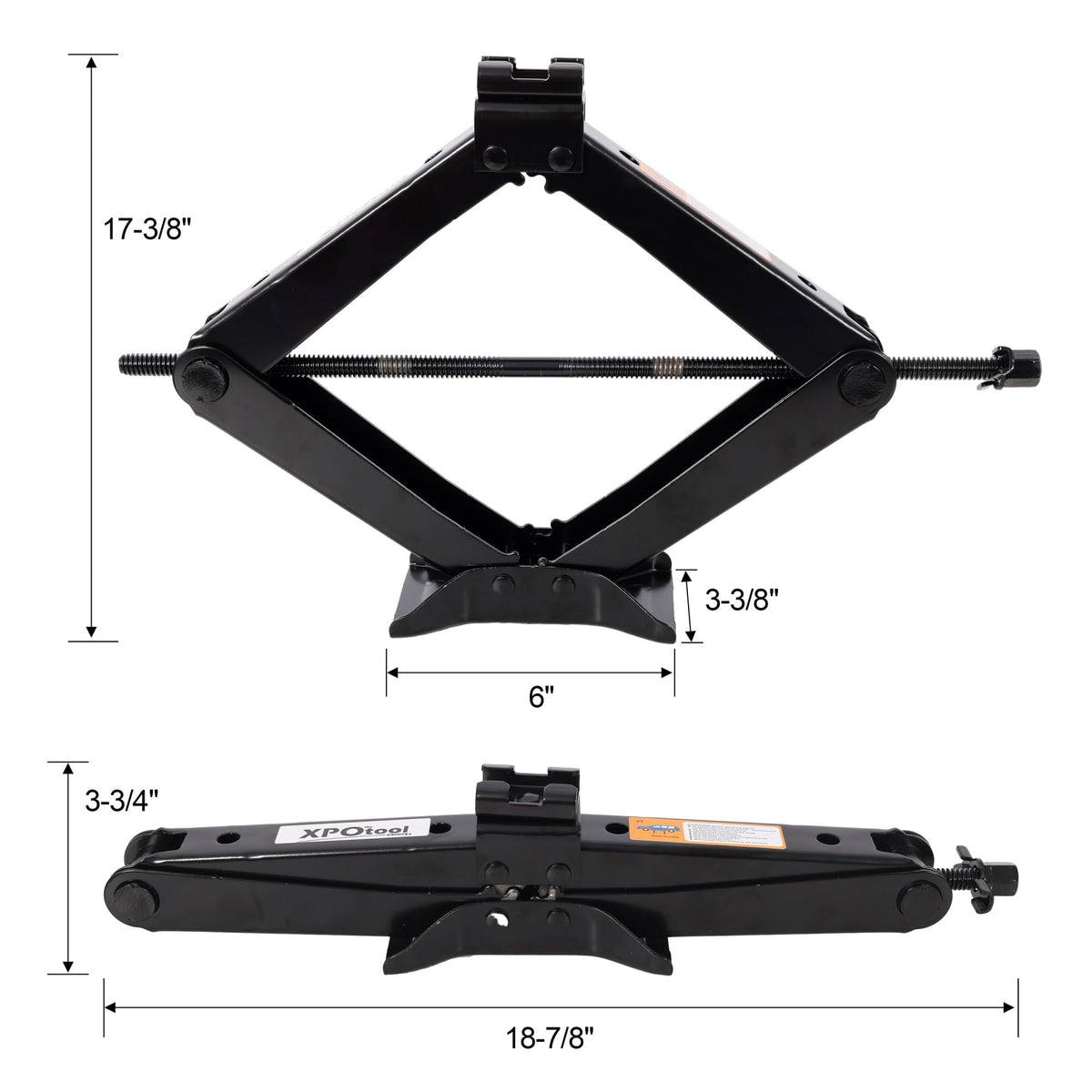 3 Ton Scissor Car Jack Kit with Wrench K6823