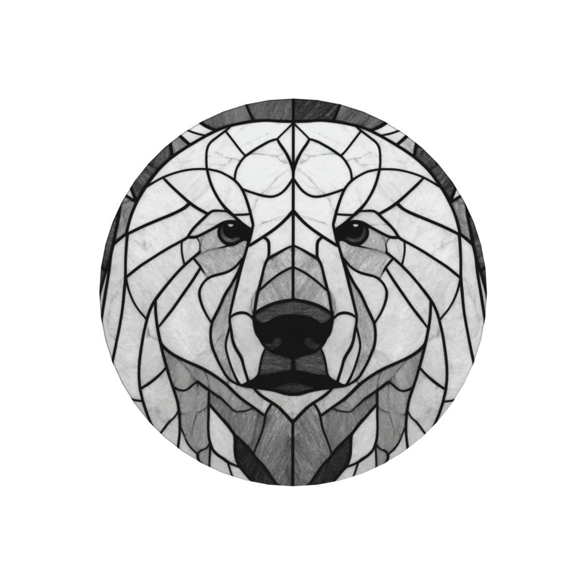 Black and White Bear Ceramic Coasters Set of 6 V248976