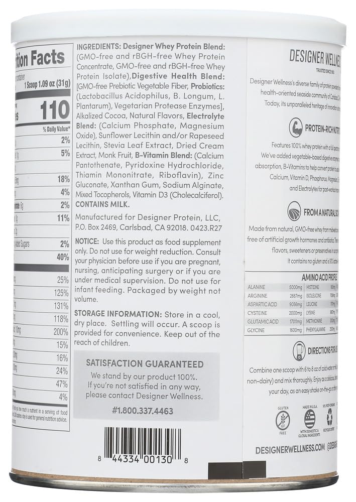 Whey Protein Powder Gourmet Chocolate 12-Ounce Pack of 2 M723