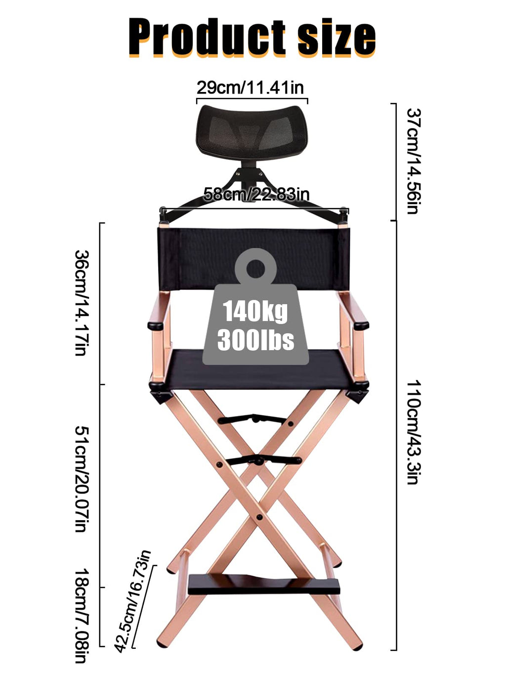 Foldable Makeup Artist Stool Chair V6172