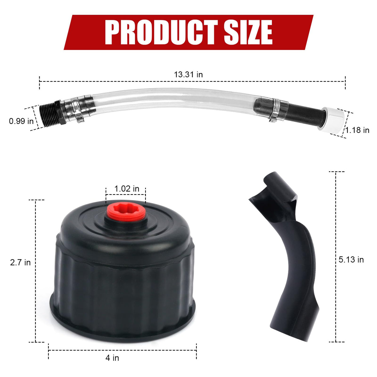 5 Gallon Fuel Jug Hose and Cap Kit R353147