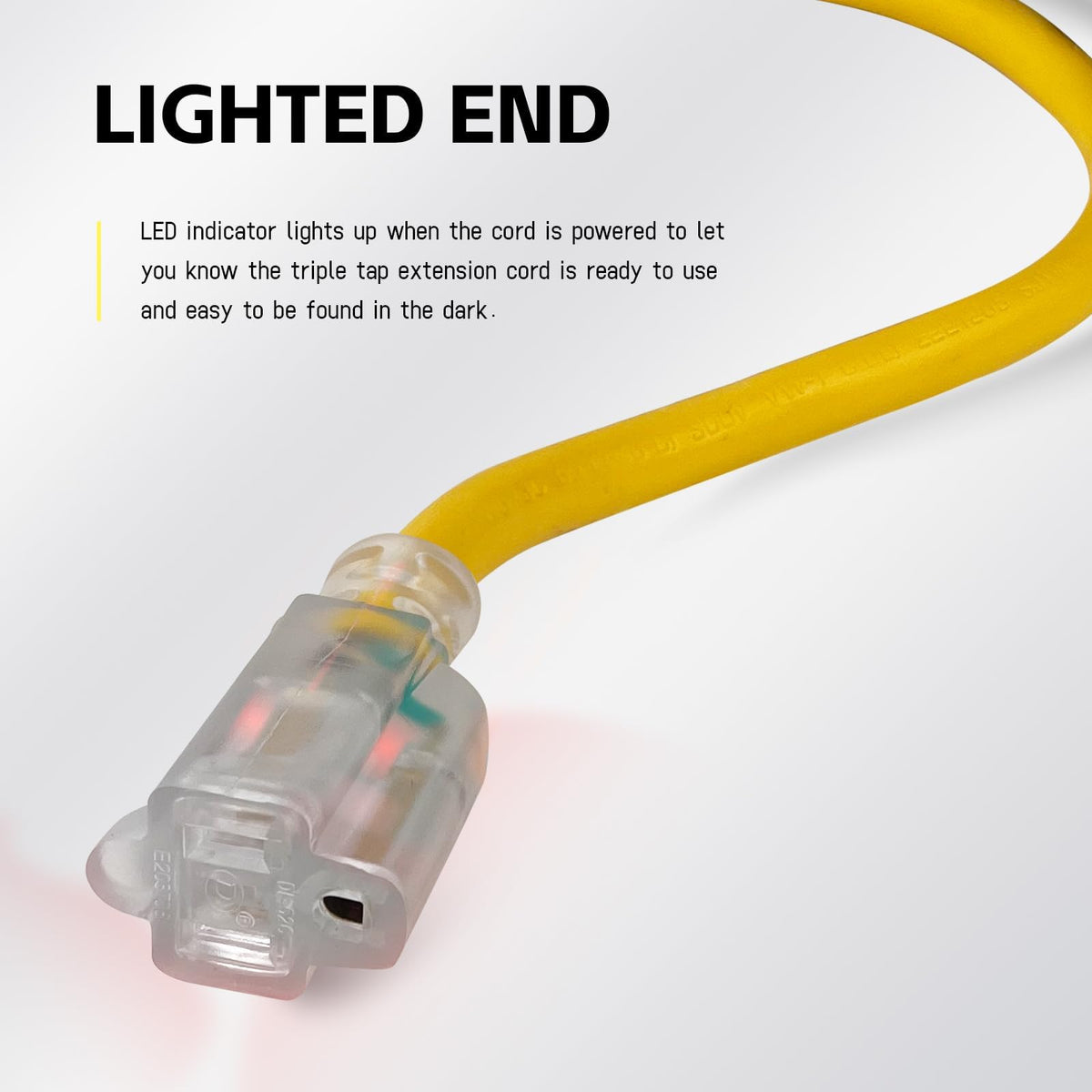 12 Ft Lighted Outdoor Extension Cord P2869