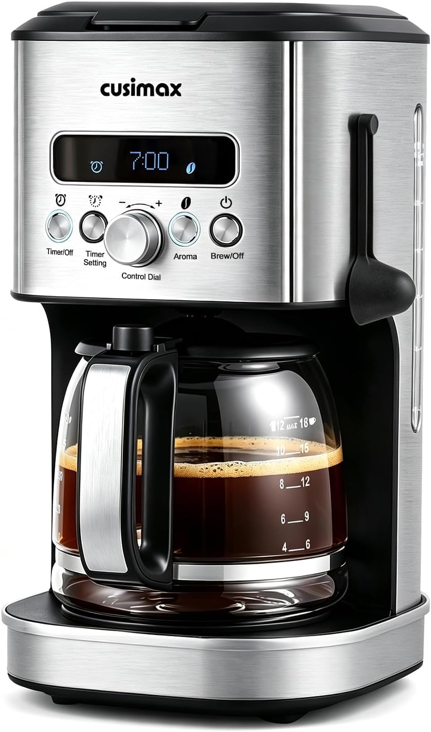 12 Cup Programmable Drip Coffee Maker with Glass Carafe V27323