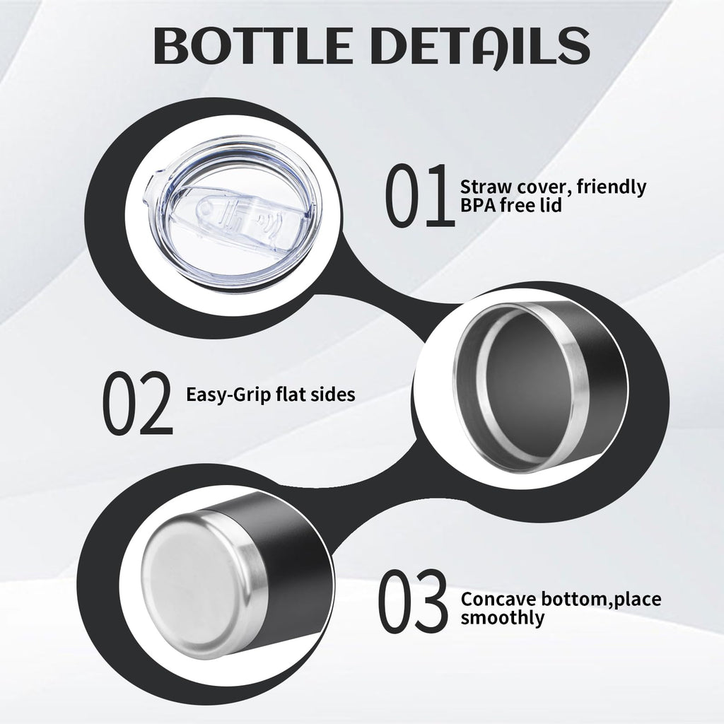 20oz Insulated Tumbler with Lid Straw I86755