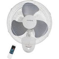 White Oscillating Wall Mount Fan X7144